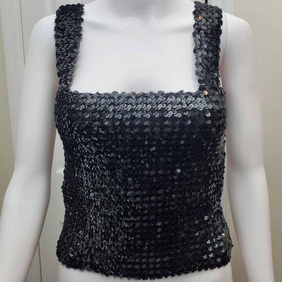 Anthony Muto Top Vintage Sequin Tank Taylor Swift Life Of A Showgirl Vibes - Picture 1 of 16